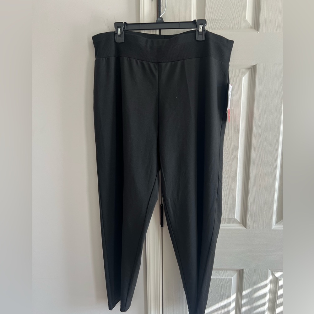 CD Daniels pull on yoga pant black 2X